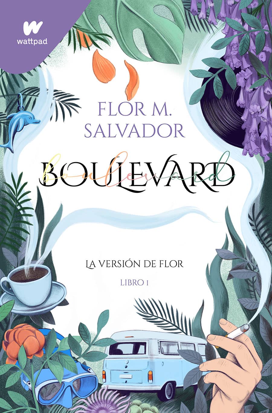Cover Illustration for Boulevard I, Flor M. Salvador