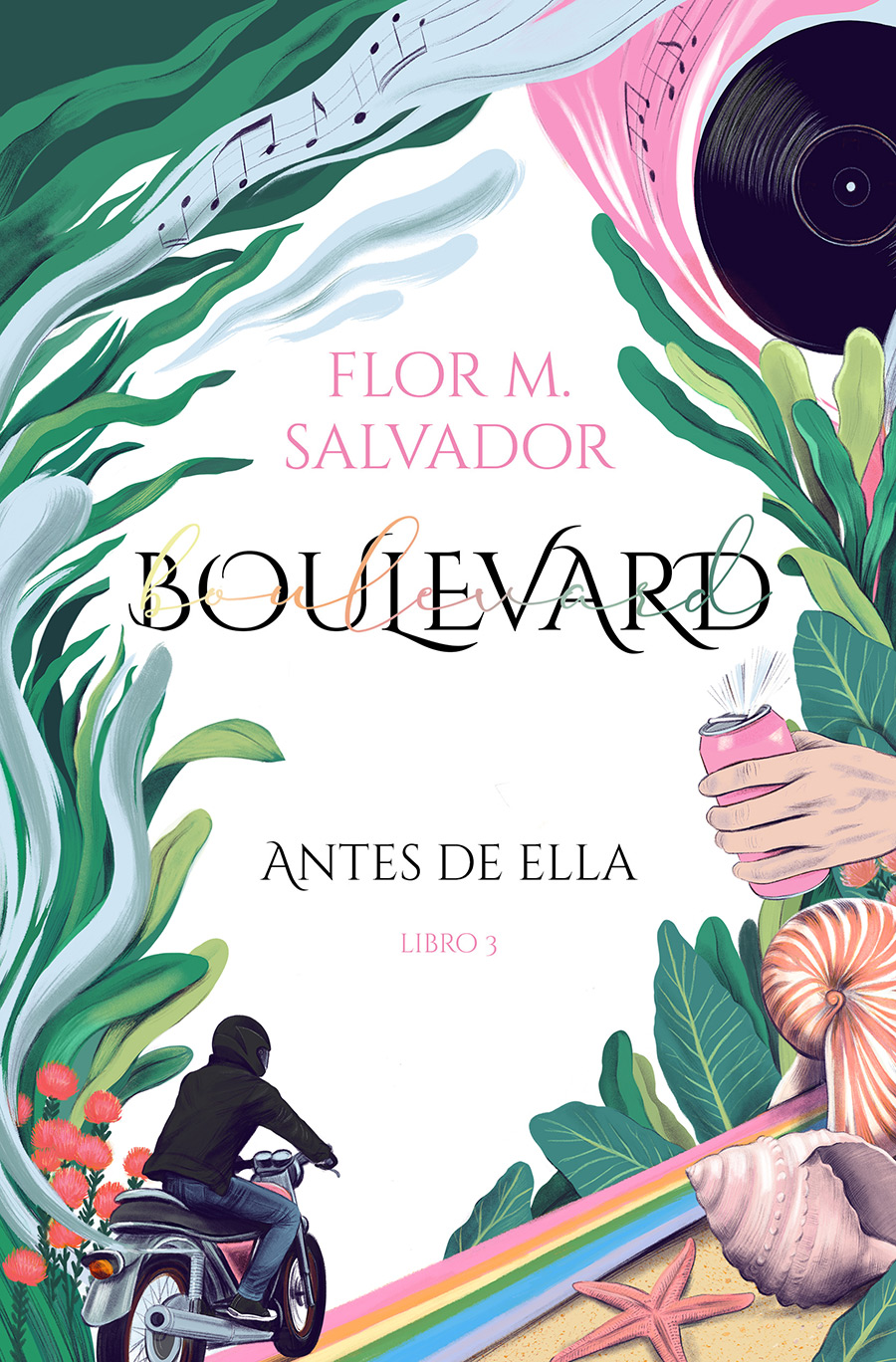 Cover Illustration for Boulevard I, Flor M. Salvador, YA literature, romance, Antes de ella