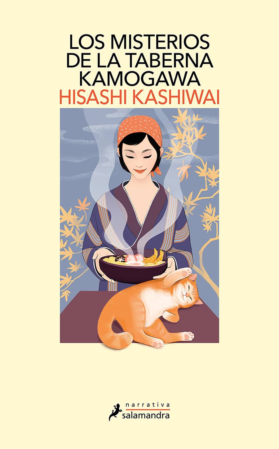 mysteries of Kamogawa tabern, hisashi Kashiwai, kioto, kyoto, foodie book, cosy mystery, novela, novel, book cover book caver art, illustration