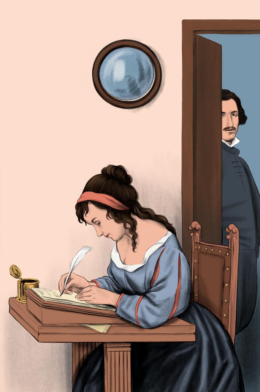 novela, portada, cover art, illustration, a room of one's own, una habitación propia, Virginia Woolf, feminism, silja goetz, siljagötz, illustration