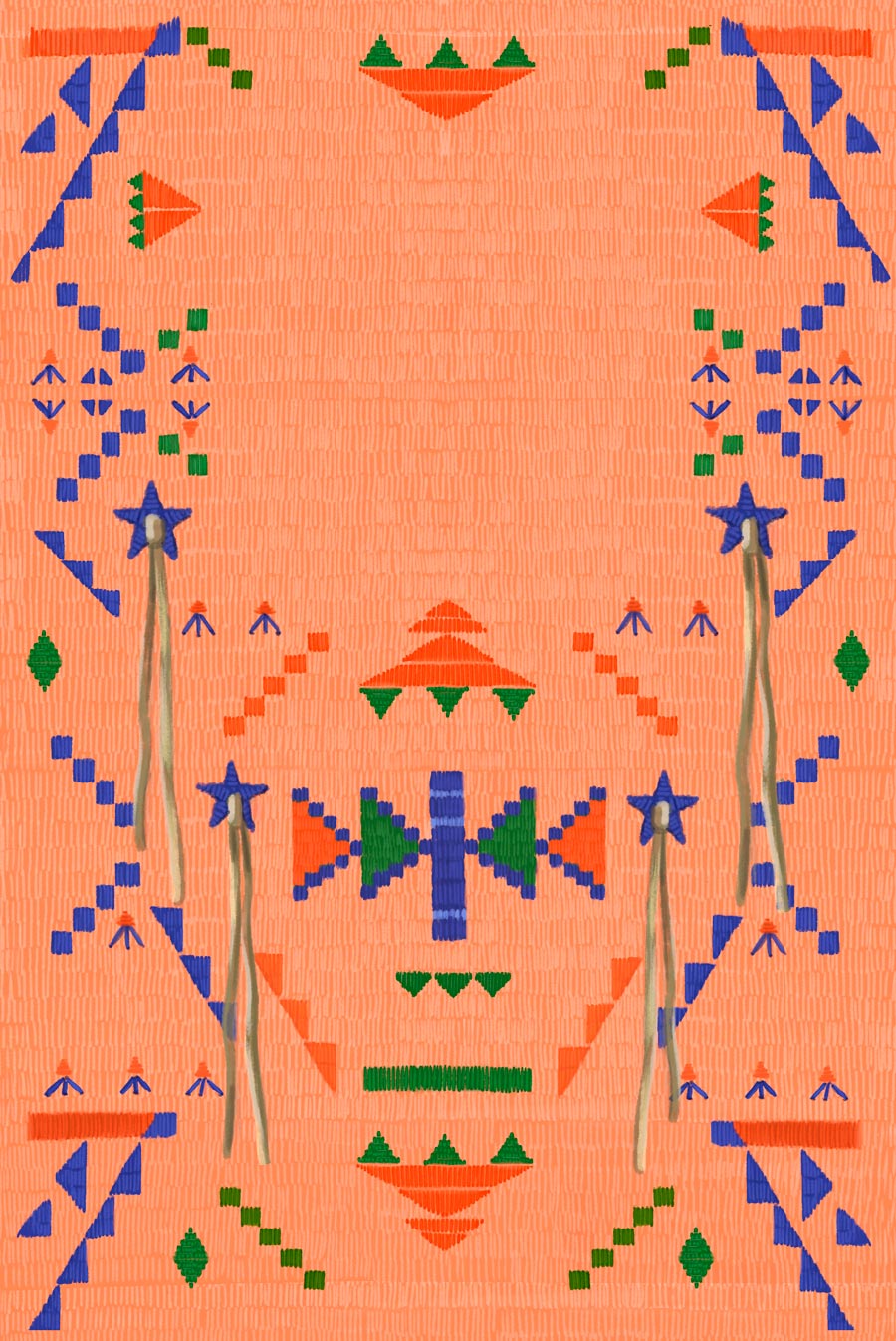 Tommy Orange, Estrellas errantes, Anaya ADN , Silja Götz, Silja Goetz, Cover illustration